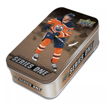 NHL boxy hokejové karty NHL 2022-23 Upper Deck Series 1 Tin Box