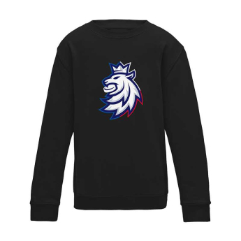 Hokejové reprezentace dětská mikina Czech Republic Tricolour logo lion black