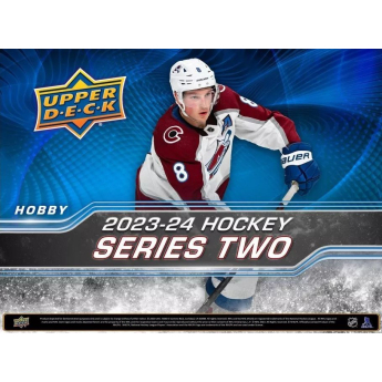 NHL boxy hokejové karty NHL 2023-24 Upper Deck Series 2 Tin Box