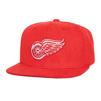 Detroit Red Wings čepice flat kšiltovka Sweet Suede Snapback Vntg red