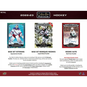 NHL boxy hokejové karty NHL 2022-23 Upper Deck O-Pee-Chee Platinum Blaster Box