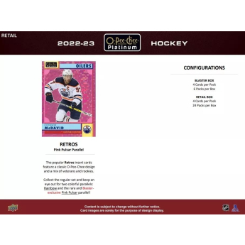 NHL boxy hokejové karty NHL 2022-23 Upper Deck O-Pee-Chee Platinum Blaster Box
