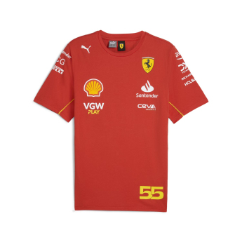 Ferrari pánské tričko Driver Sainz red F1 Team 2024