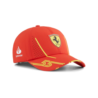 Ferrari čepice baseballová kšiltovka Driver Sainz red F1 Team 2024