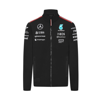 Mercedes AMG Petronas pánská bunda Driver softshell black F1 Team 2024
