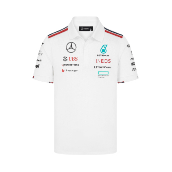 Mercedes AMG Petronas pánské polo tričko Driver White F1 Team 2024