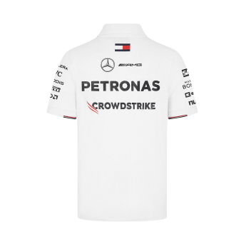 Mercedes AMG Petronas pánské polo tričko Driver White F1 Team 2024
