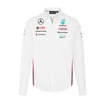 Mercedes AMG Petronas pánská košile Driver White F1 Team 2024