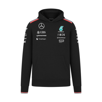 Mercedes AMG Petronas pánská mikina s kapucí Driver Driver black F1 Team 2024