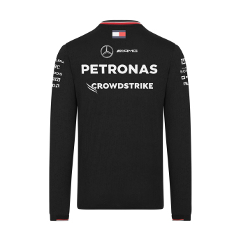 Mercedes AMG Petronas pánské tričko s dlouhým rukávem Driver black F1 Team 2024