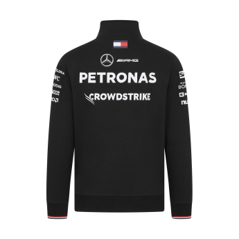 Mercedes AMG Petronas pánská mikina Driver 1/4 Zip black F1 Team 2024