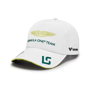 Aston Martin čepice baseballová kšiltovka Lance Stroll white F1 Team 2024