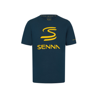 Ayrton Senna pánské tričko Logo blue 2024