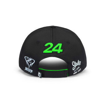 Stake Kick Sauber čepice baseballová kšiltovka Drivers Zhou Guanyu green-black F1 Team 2024