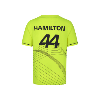 Mercedes AMG Petronas pánské tričko Lewis Hamilton Sports yellow F1 Team 2024