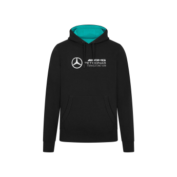 Mercedes AMG Petronas pánská mikina s kapucí Logo black F1 Team 2024