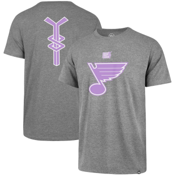 St. Louis Blues pánské tričko grey 47 Hockey Fights Cancer
