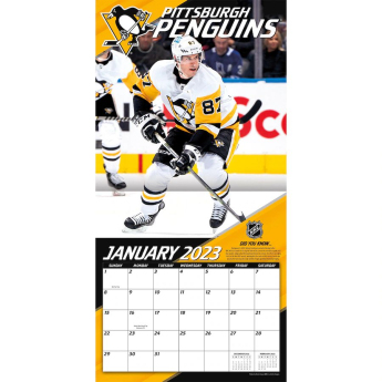 Pittsburgh Penguins kalendář Sidney Crosby #87 2023 Wall Calendar