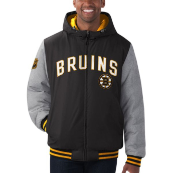 Boston Bruins pánská bunda Cold Front Polyfilled Padded Jacket w. Hood