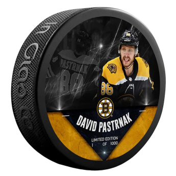 Boston Bruins puk David Pastrňák #88  Exclusive Player Hockey Puck - Limited Edition of 1000