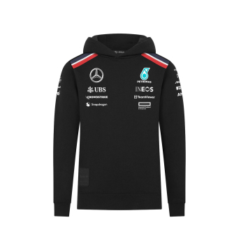 Mercedes AMG Petronas dětská mikina s kapucí Hoody black F1 Team 2024