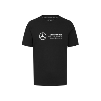 Mercedes AMG Petronas pánské tričko Large Logo Black F1 Team 2024