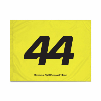 Mercedes AMG Petronas vlajka Lewis Hamilton yellow F1 Team 2024