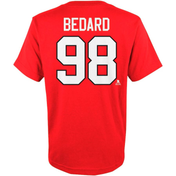 Chicago Blackhawks dětské tričko Connor Bedard #98 Player Name & Number Red