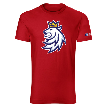 Hokejové reprezentace pánské tričko Czech Republic Logo Lev red