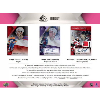 NHL boxy hokejové karty NHL 2023-24 Upper Deck SP Game Used Hobby Box