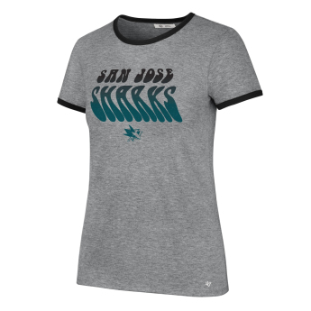 San Jose Sharks dámské tričko Letter Ringer grey
