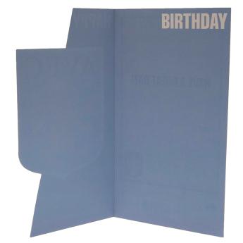 Aston Villa narozeninové přání Crest Birthday Card