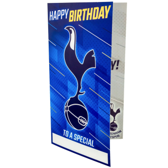 Tottenham Hotspur narozeninové přání se samolepkami Personalised Birthday Card