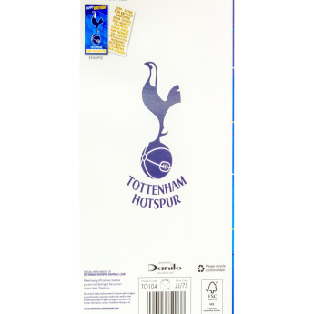 Tottenham Hotspur narozeninové přání se samolepkami Personalised Birthday Card