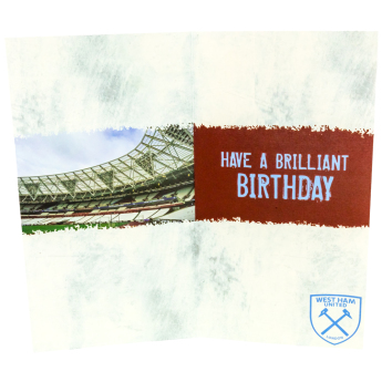 West Ham United narozeninové přání Personalised Birthday Card