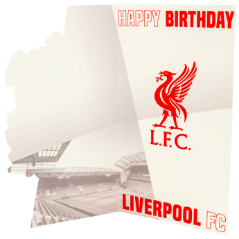 FC Liverpool narozeninové přání Crest Birthday Card