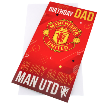 Manchester United narozeninové přání Dad Birthday Card