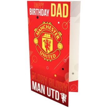 Manchester United narozeninové přání Dad Birthday Card