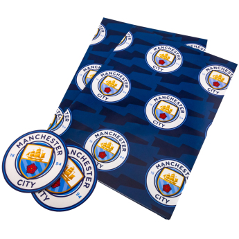Manchester City balící papír Text Gift Wrap