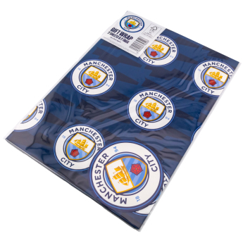 Manchester City balící papír Text Gift Wrap