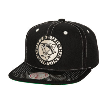 Pittsburgh Penguins čepice flat kšiltovka Contrast Natural Snapback Vintage