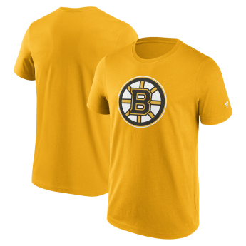 Boston Bruins pánské tričko Primary Logo Graphic T-Shirt Yellow Gold
