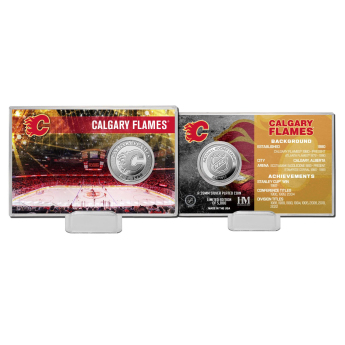 Calgary Flames sběratelská mince History Silver Coin Card Limited Edition od 5000