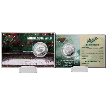 Minnesota Wild sběratelská mince History Silver Coin Card Limited Edition od 5000