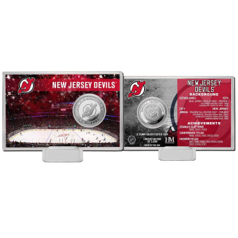 New Jersey Devils sběratelská mince History Silver Coin Card Limited Edition od 5000