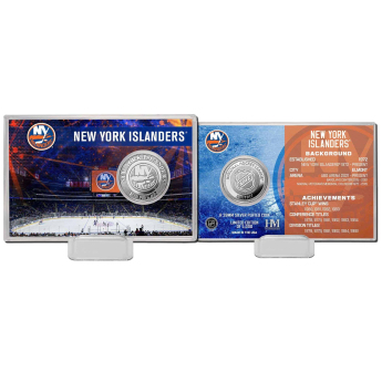 New York Islanders sběratelská mince History Silver Coin Card Limited Edition od 5000
