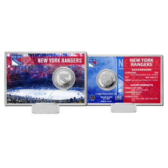 New York Rangers sběratelská mince History Silver Coin Card Limited Edition od 5000