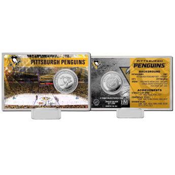 Pittsburgh Penguins sběratelská mince History Silver Coin Card Limited Edition od 5000