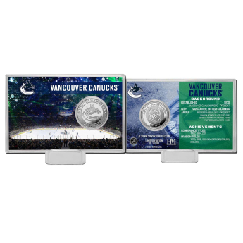 Vancouver Canucks sběratelská mince History Silver Coin Card Limited Edition od 5000