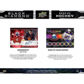 NHL boxy hokejové karty NHL 2023-24 Upper Deck Black Diamond Hockey Hobby Box